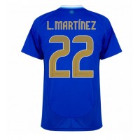 Argentina Lautaro Martinez #22 Gostujuci Dres Copa America 2024 Kratak Rukav